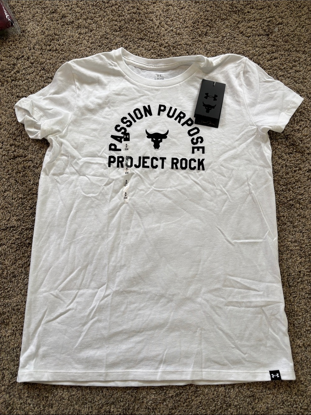 Under Armour Project Rock with Payoff short sleeve shirt size small NWT